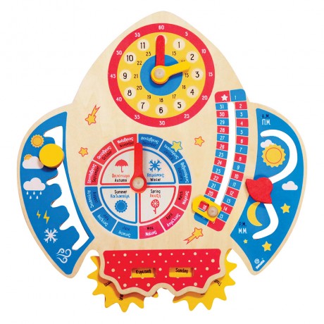 Svoora Ξύλινο Ημερολόγιο Εκμάθησης 'Διάστημα'